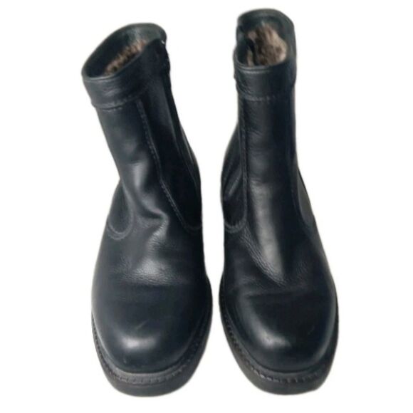 Pajar Canada Black Leather Boots Men\'s Size 10.5 Genuine Shearling Lining main image 7